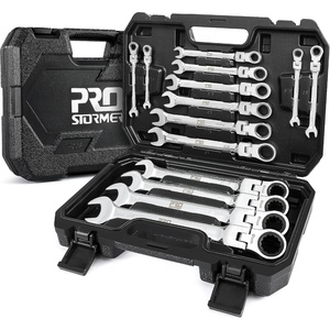 Prostormer 20-Piece Ratcheting Combination Wrench Set(14-Piece SAE)